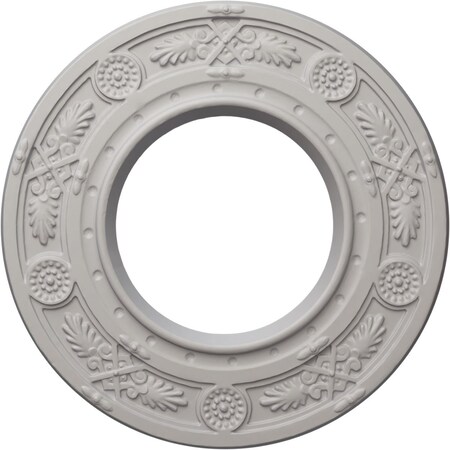 Ekena Millwork Daniela Ceiling Medallion (Fits Canopies up to 3 7/8"), 8"OD x 3 7/8"ID x 1/2"P, Ultra Pure White CM08DNUWF